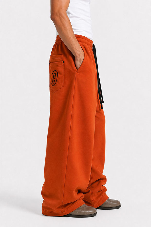 Tomatos Men's Wide-Leg Sweatpants | Oversized Fleece Pants