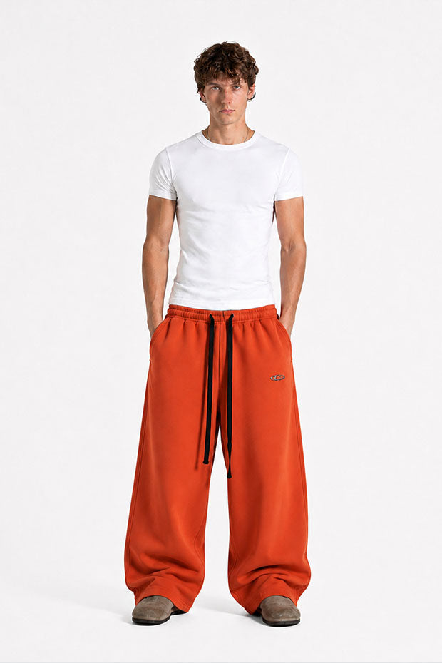 Tomatos Men's Wide-Leg Sweatpants | Oversized Fleece Pants