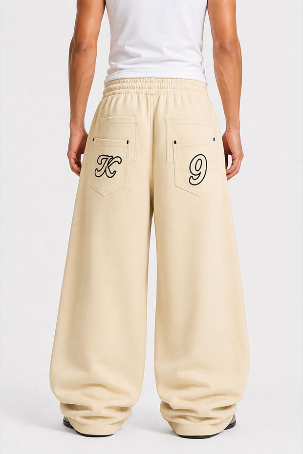 Tomatos Men's Wide-Leg Sweatpants | Oversized Fleece Pants