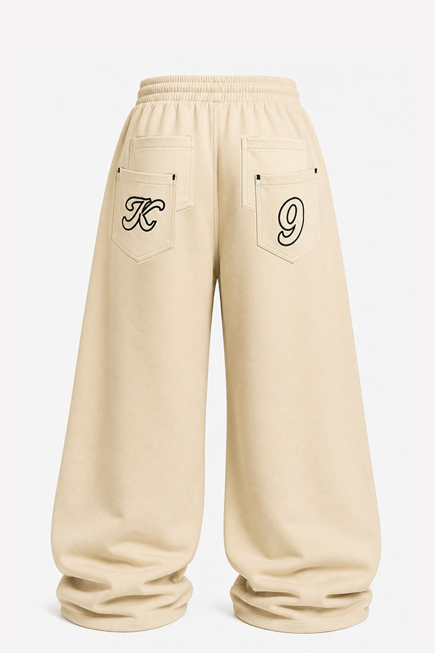 Tomatos Men's Wide-Leg Sweatpants | Oversized Fleece Pants