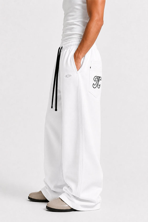 Tomatos Men's Wide-Leg Sweatpants | Oversized Fleece Pants