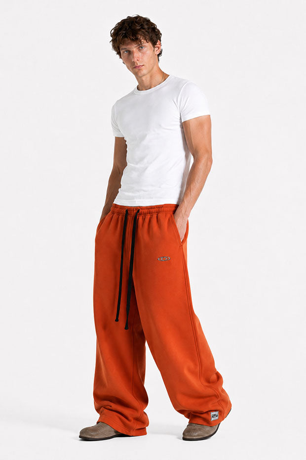 Tomatos Men's Wide-Leg Sweatpants | Oversized Fleece Pants