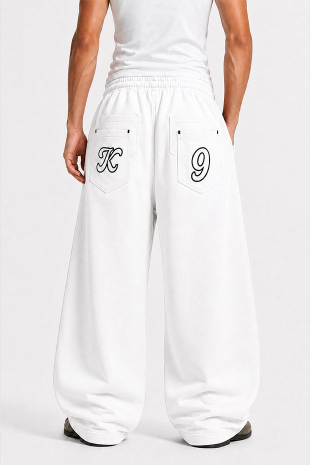 Tomatos Men's Wide-Leg Sweatpants | Oversized Fleece Pants