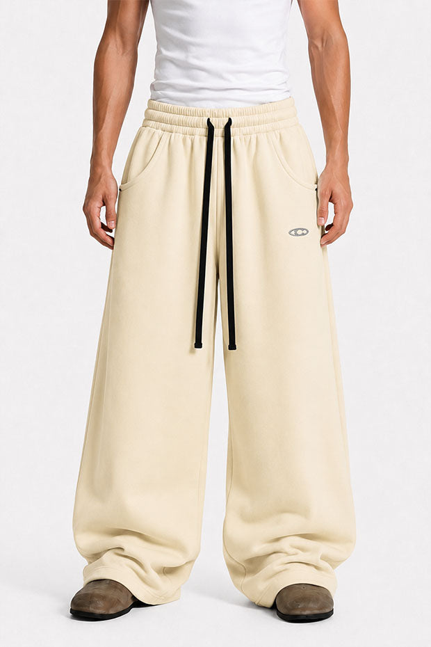 Tomatos Men's Wide-Leg Sweatpants | Oversized Fleece Pants