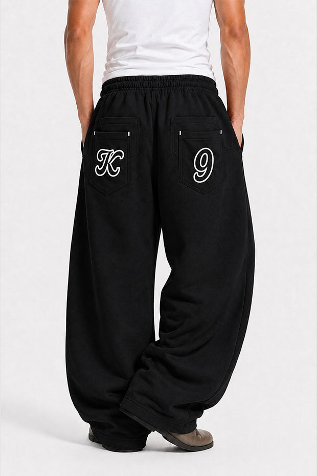 Tomatos Men's Wide-Leg Sweatpants | Oversized Fleece Pants