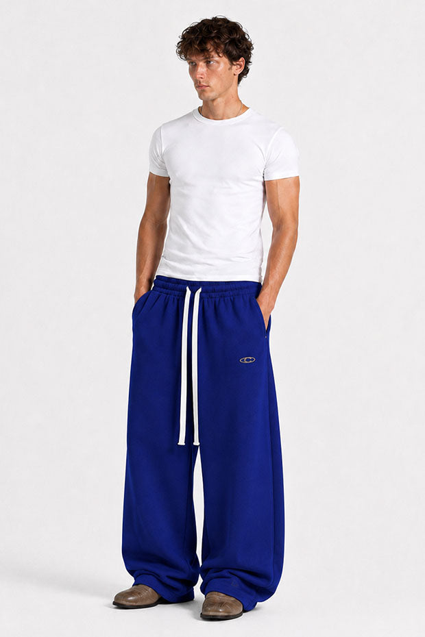 Tomatos Men's Wide-Leg Sweatpants | Oversized Fleece Pants