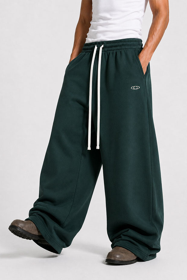Tomatos Men's Wide-Leg Sweatpants | Oversized Fleece Pants