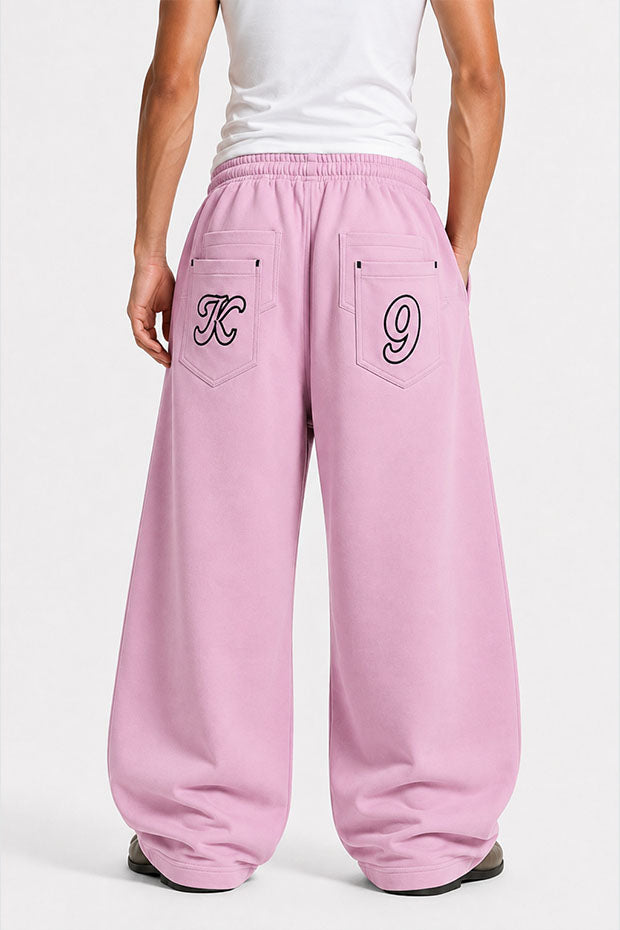 Tomatos Men's Wide-Leg Sweatpants | Oversized Fleece Pants