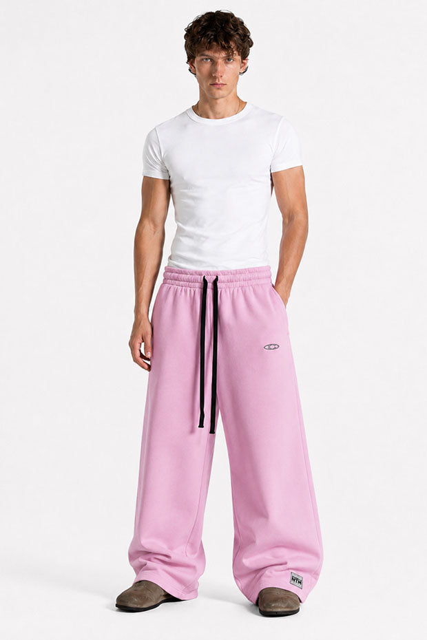 Tomatos Men's Wide-Leg Sweatpants | Oversized Fleece Pants