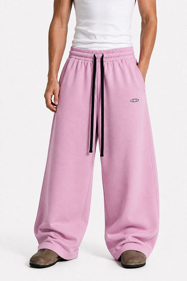 Tomatos Men's Wide-Leg Sweatpants | Oversized Fleece Pants