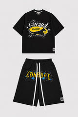Tomatos Men's Wide-Leg Graphic Shorts | Sweat Shorts