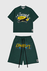 Tomatos Men's Wide-Leg Graphic Shorts | Sweat Shorts