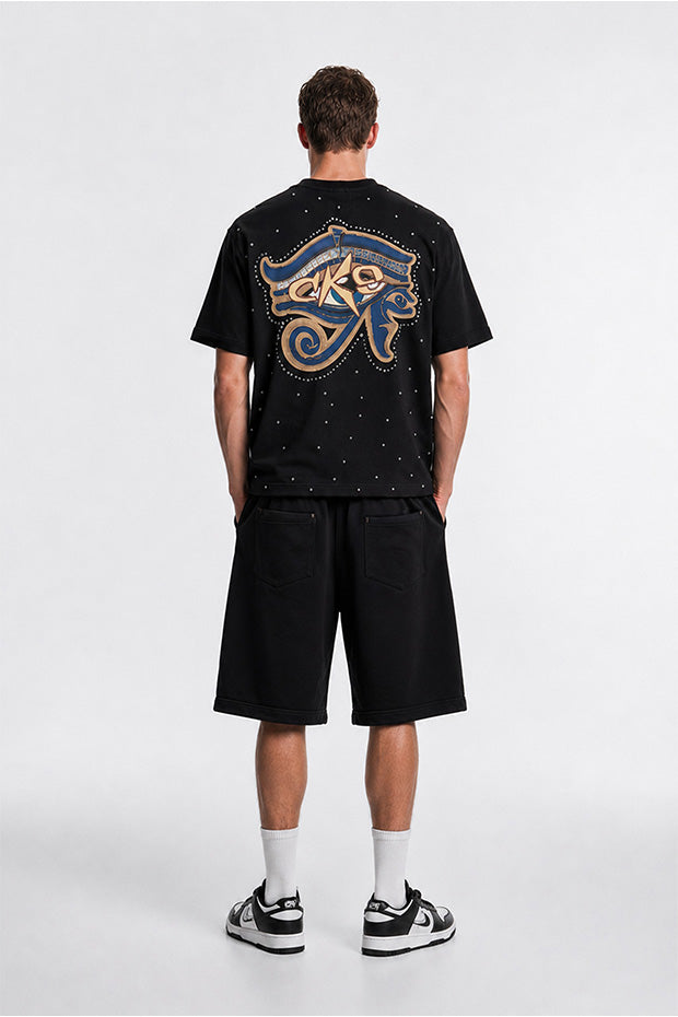Tomatos Men's Oversized Eye Graphic Tee | Wash T-Shirt