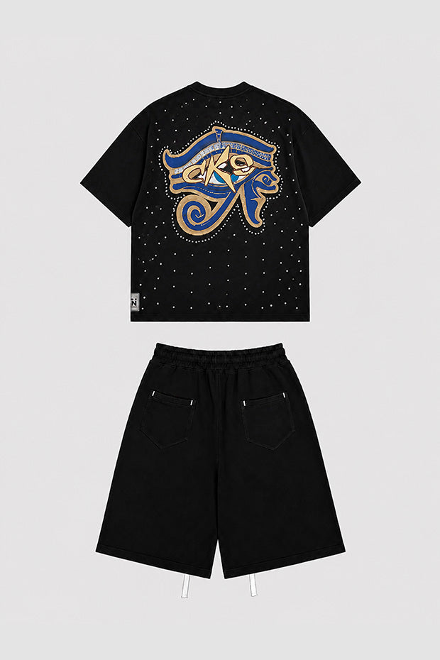 Tomatos Men's Wide-Leg Graphic Shorts | Washed Shorts