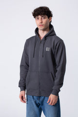 Fleece Men Zip Hoodie Slim Fit