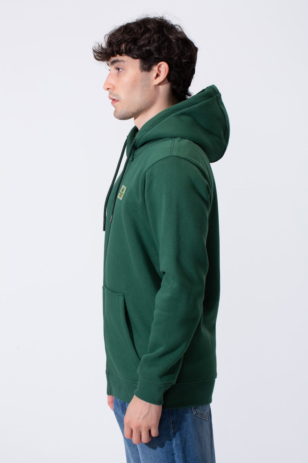 Fleece Men Zip Hoodie Slim Fit