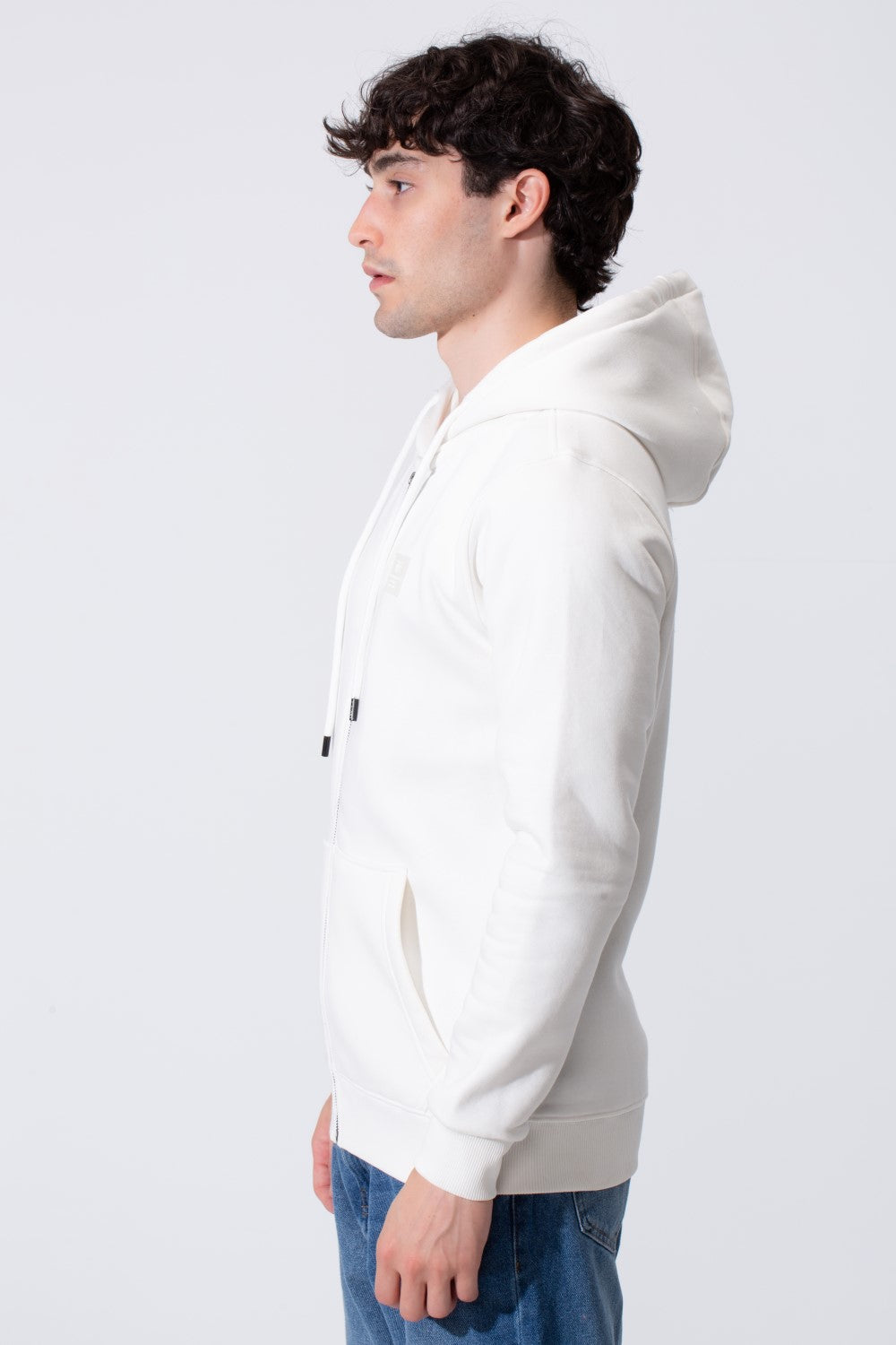Fleece Men Zip Hoodie Slim Fit