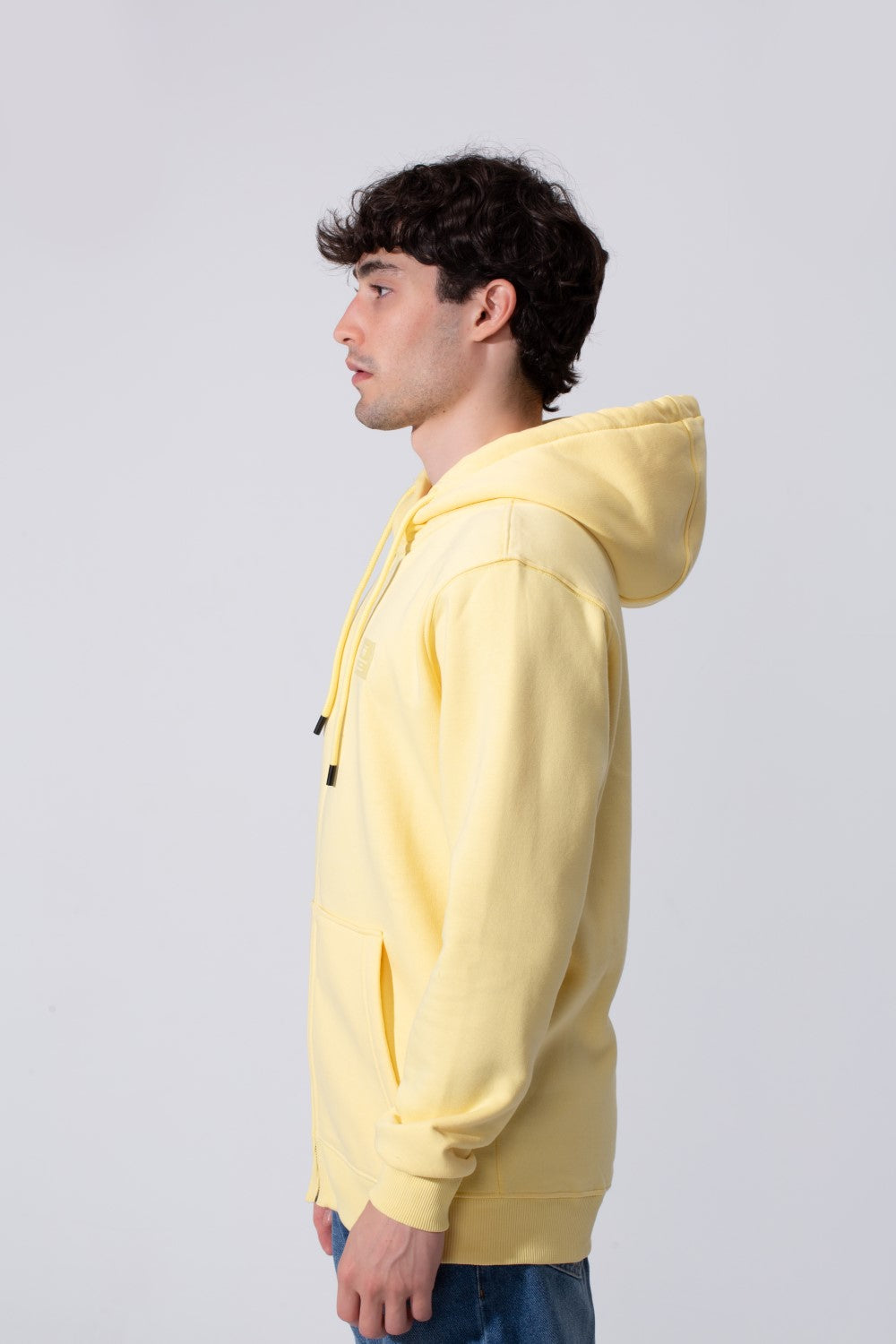 Fleece Men Zip Hoodie Slim Fit