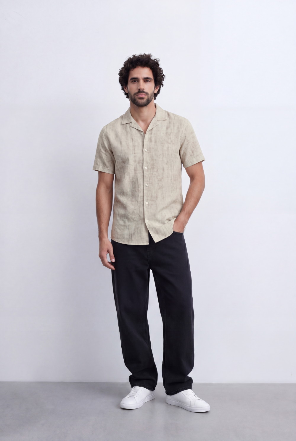 Men's Linen Blend Shirt Short Sleeve – Tomato Stores USA