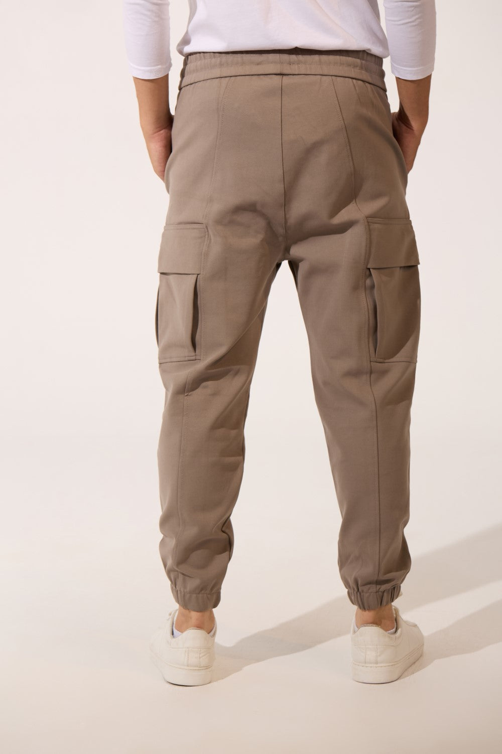 Men’s Utility Cargo Flap Pockets Fleece Sweatpants