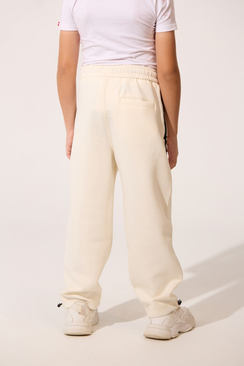 Wide Leg Side Zip Pockets Tomato Boys Sweatpants