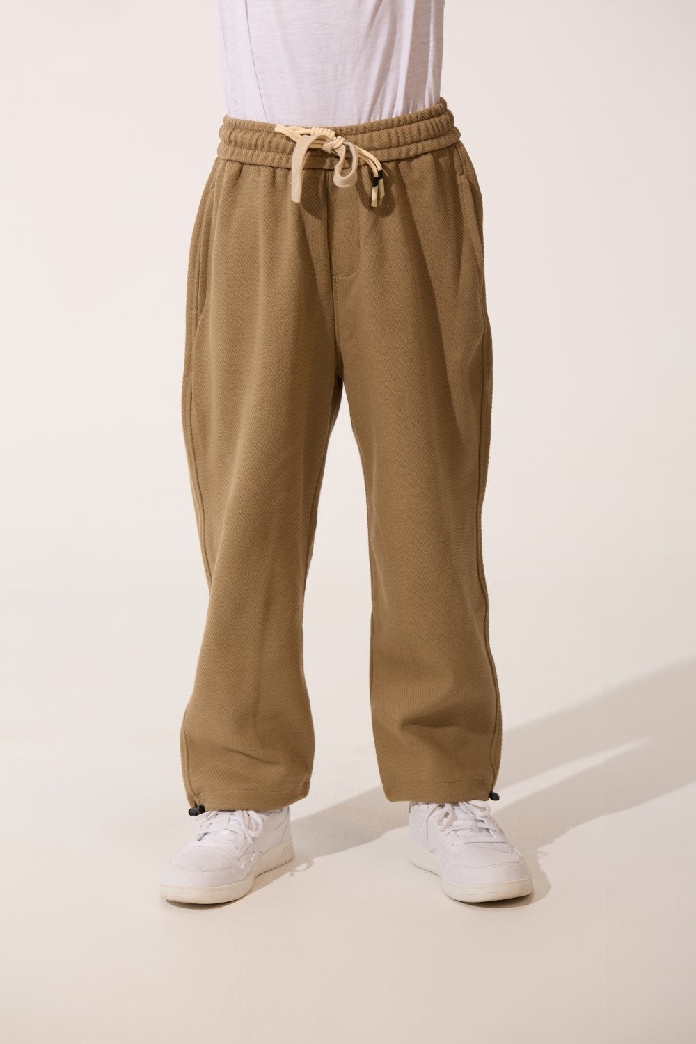 Oversized Boys' Sweatpants with Tapered Ankle