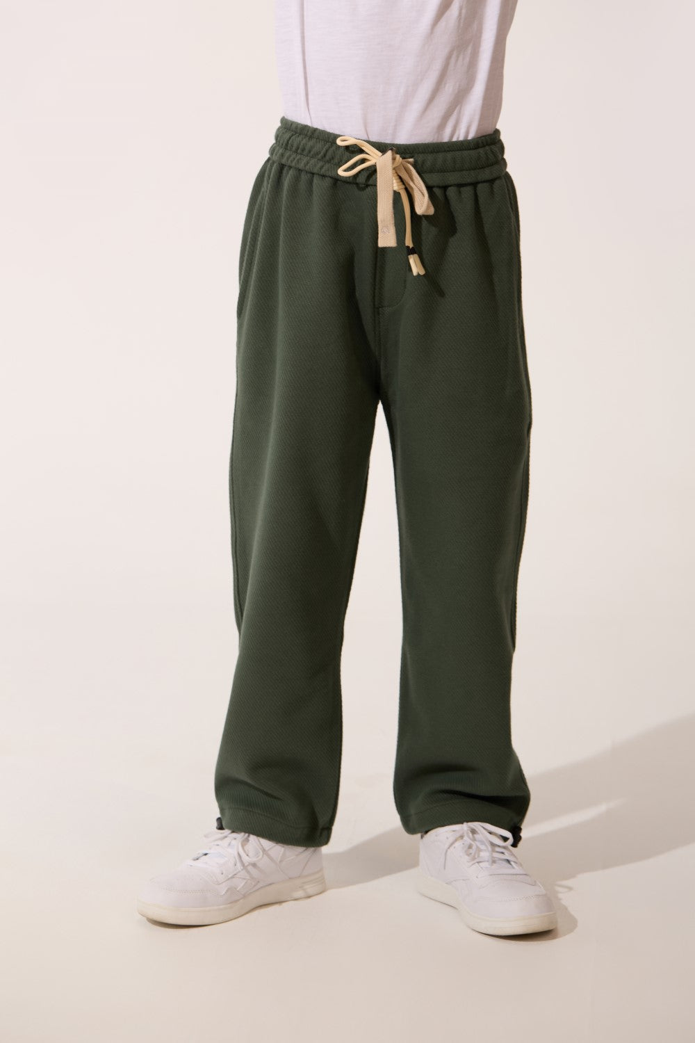 Basic Oversized Drawstring Boys Sweatpants