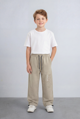 Boy's Oversize Sweatpants Embossed Side Logo