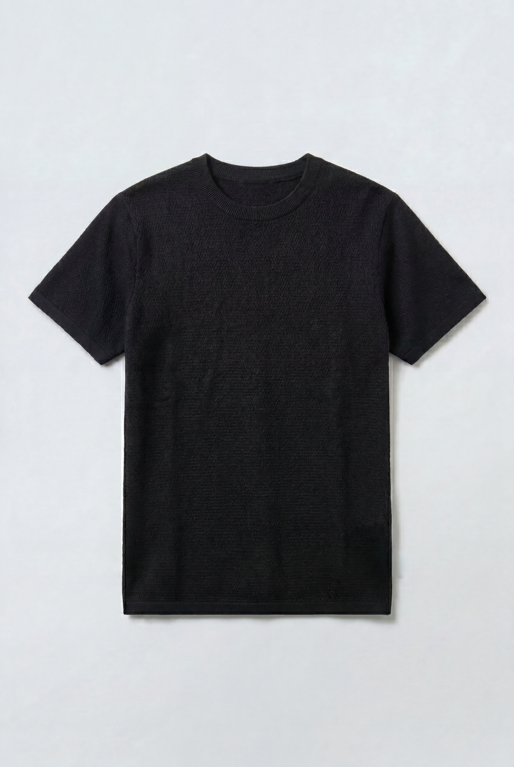 Men’s Micro Knit Surface Detail Versatile Slim Fit T-Shirt