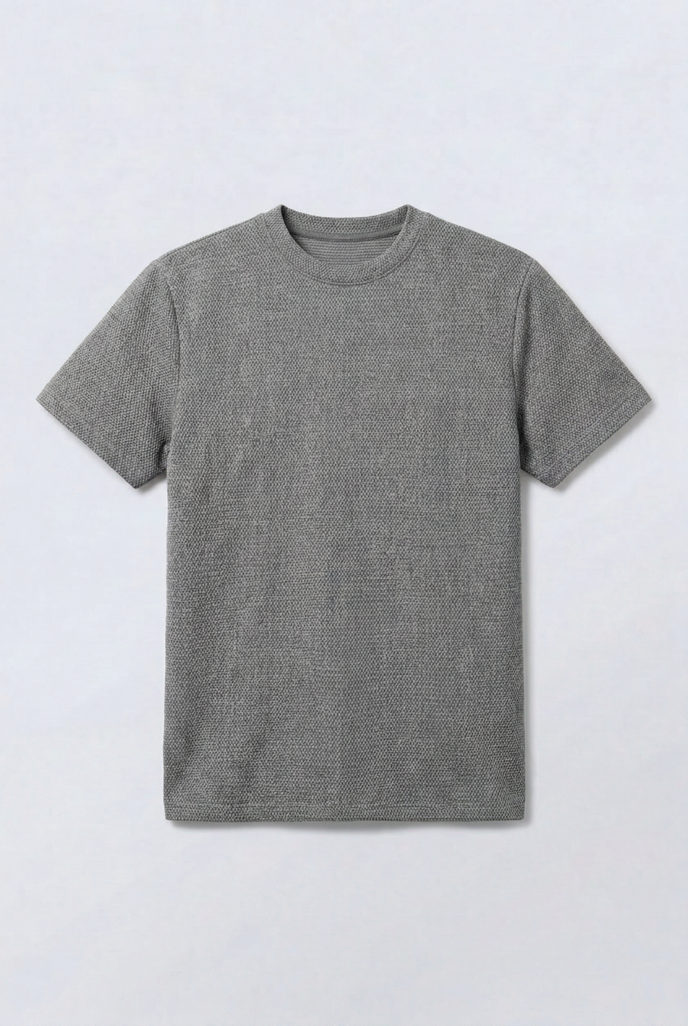 Men’s Micro Knit Surface Detail Versatile Slim Fit T-Shirt
