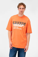 Men’s Graphic T-Shirt Typography Print Font Detail Oversize