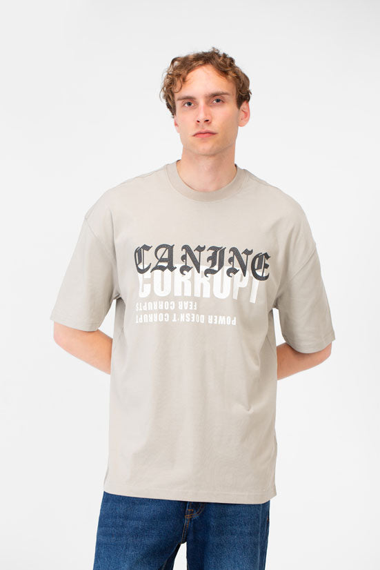Men’s Graphic T-Shirt Typography Print Font Detail Oversize