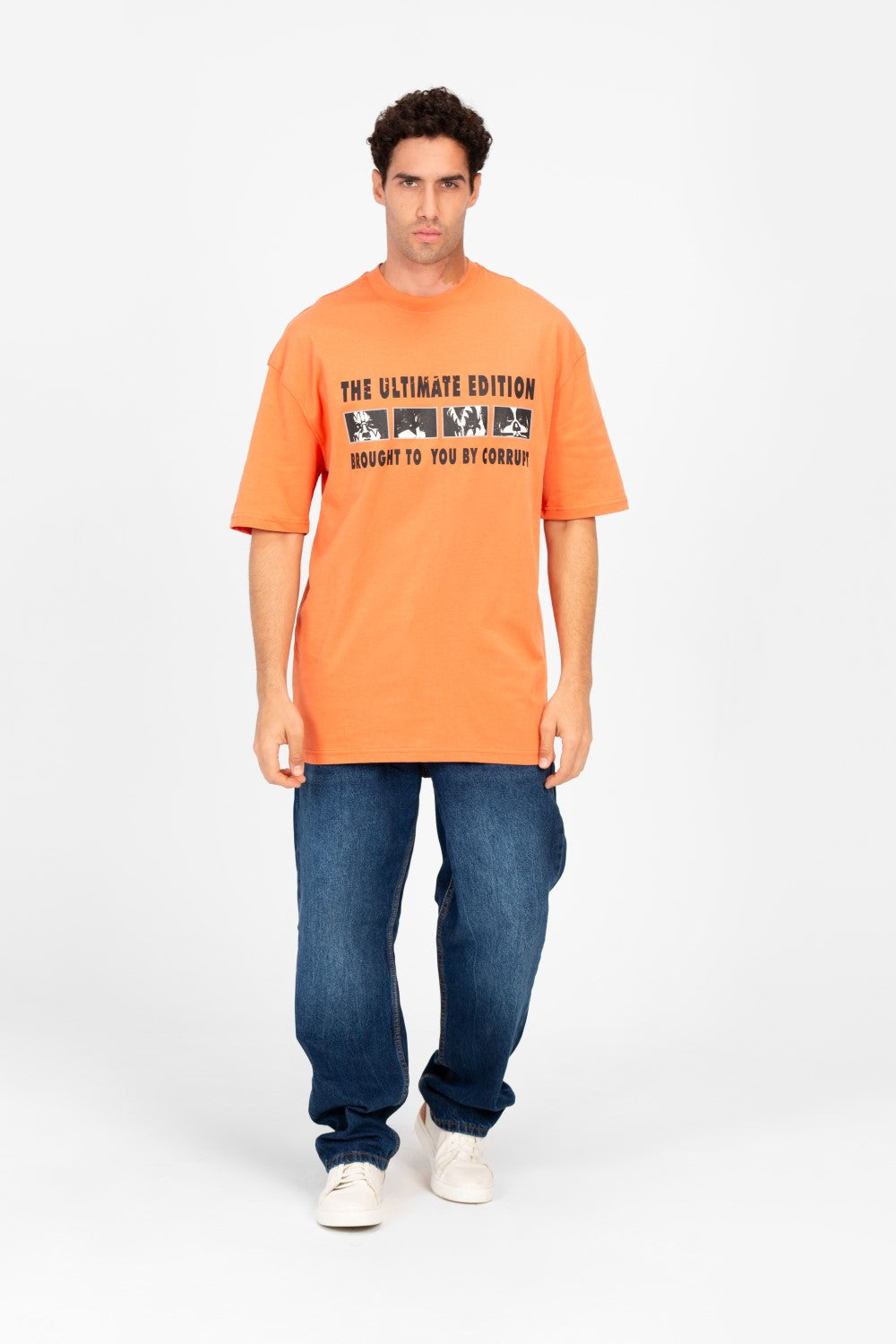 Men’s Oversized Graphic T-Shirt Front Print