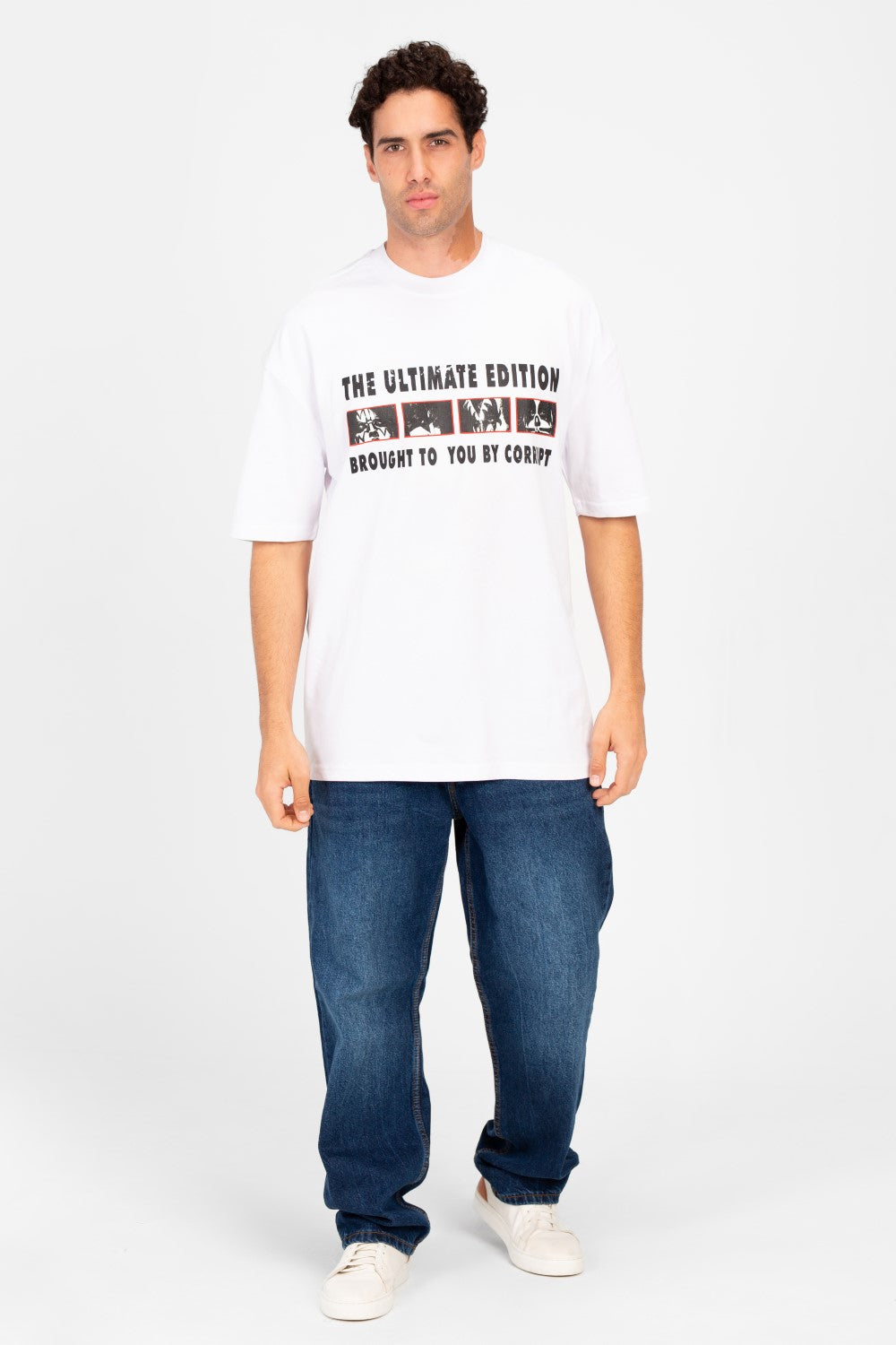 Men’s Oversized Graphic T-Shirt Front Print