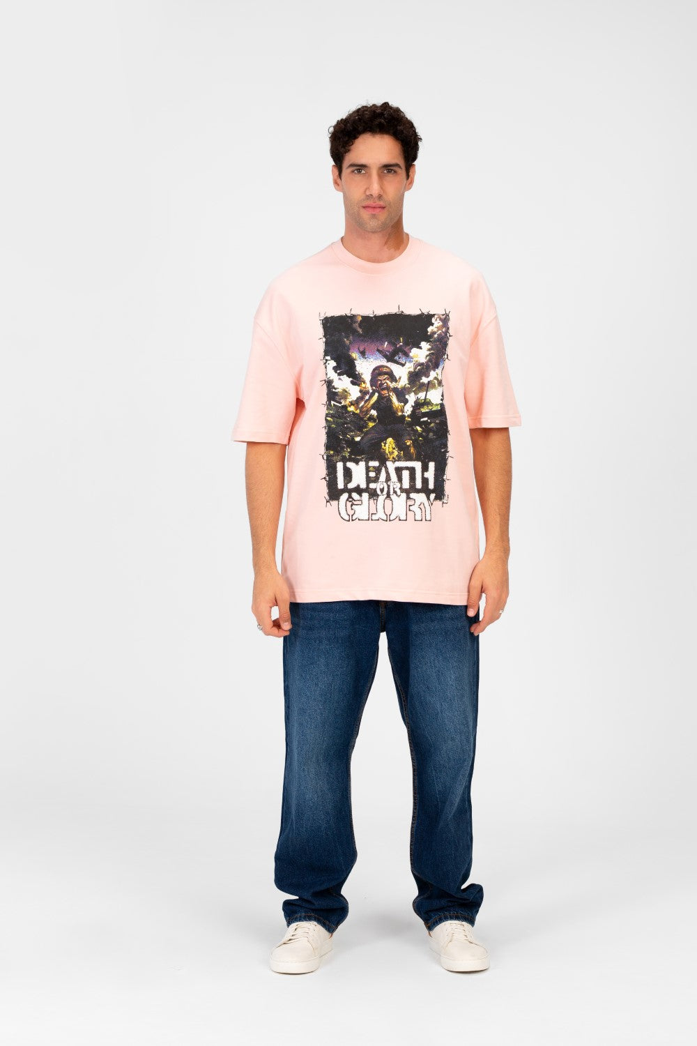 Men’s Oversized Graphic T-Shirt Bold Front Artwork