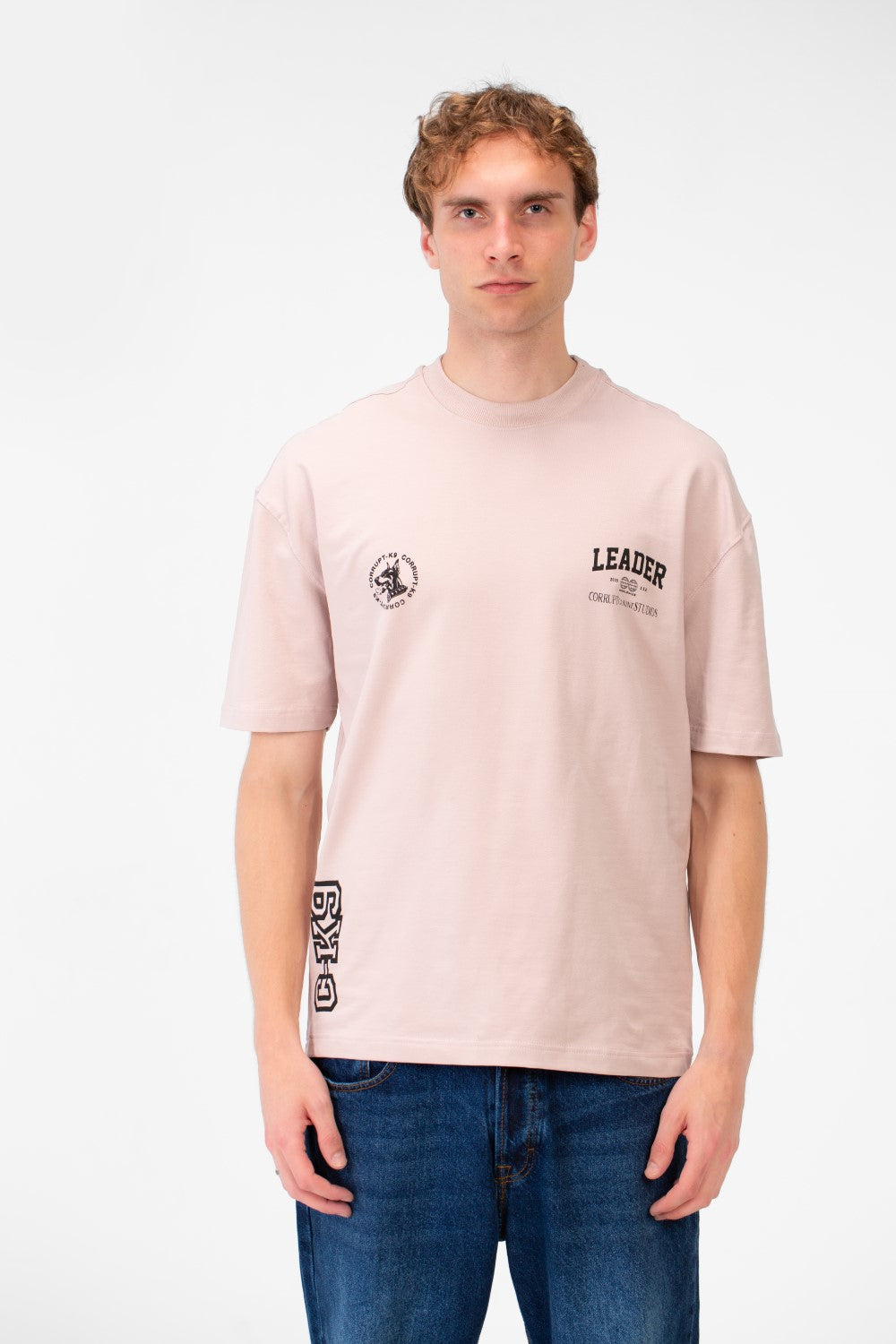 Men’s Back Graphic T-Shirt Oversized K9 Artwork