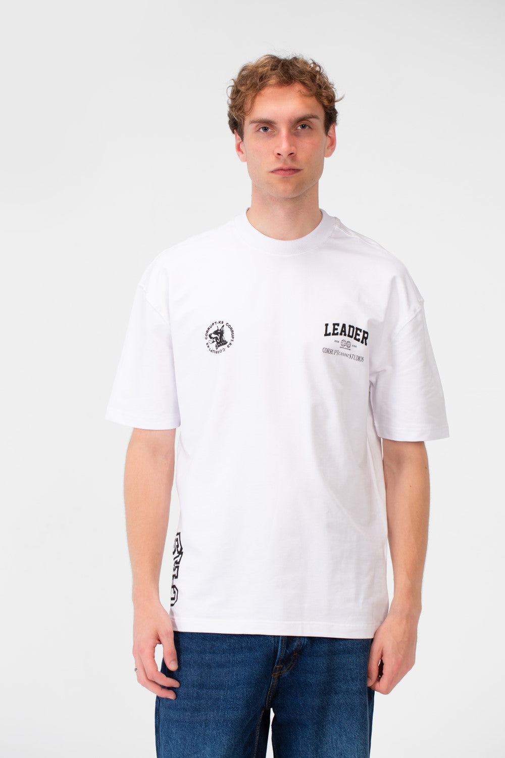 Men’s Back Graphic T-Shirt Oversized K9 Artwork