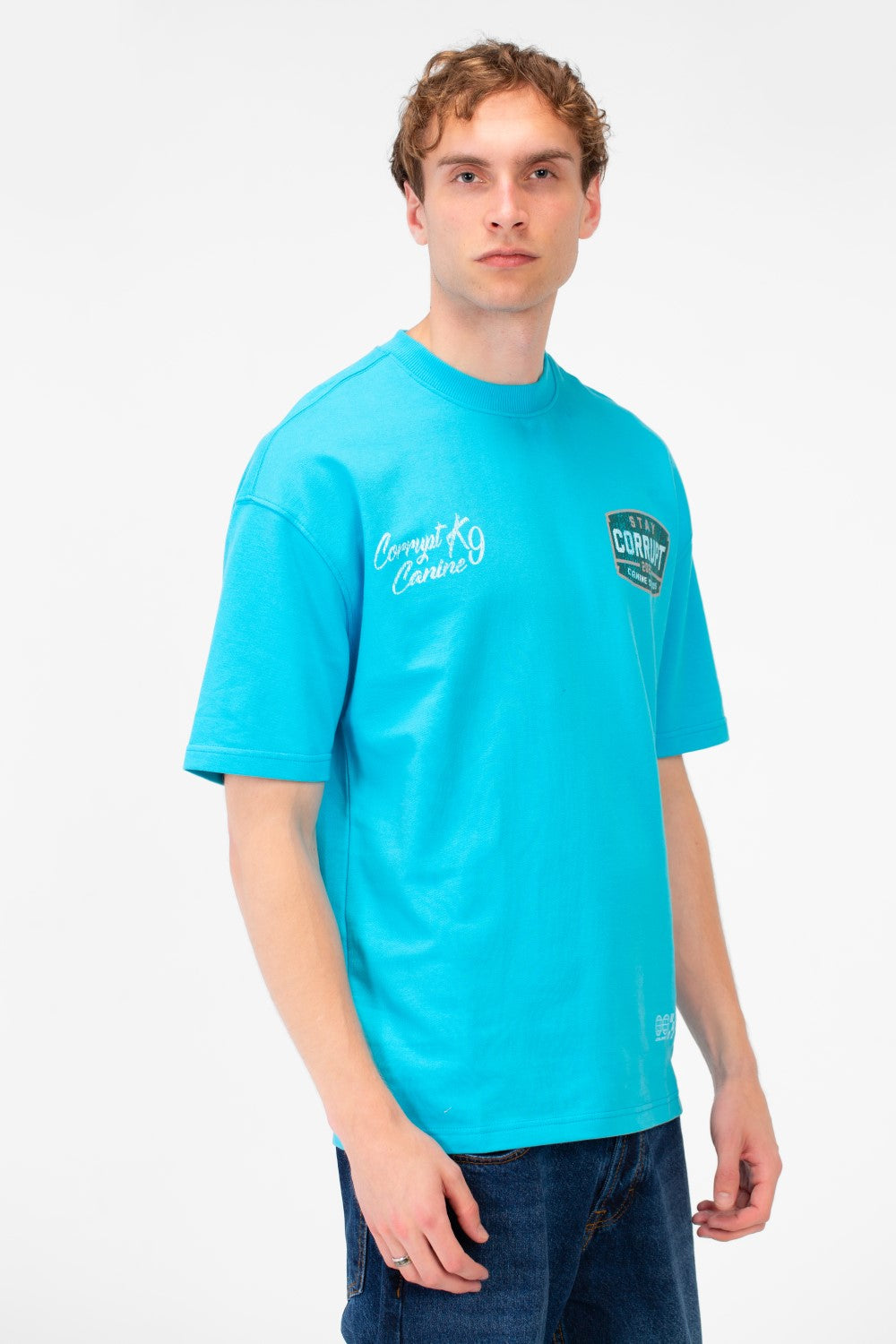 Men’s Back Mixed Badge Graphics T-Shirt