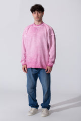 Oversized Men Sweatshirt Garment Dyed
