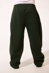 Back Pocket Oversized Melton Men Sweatpants