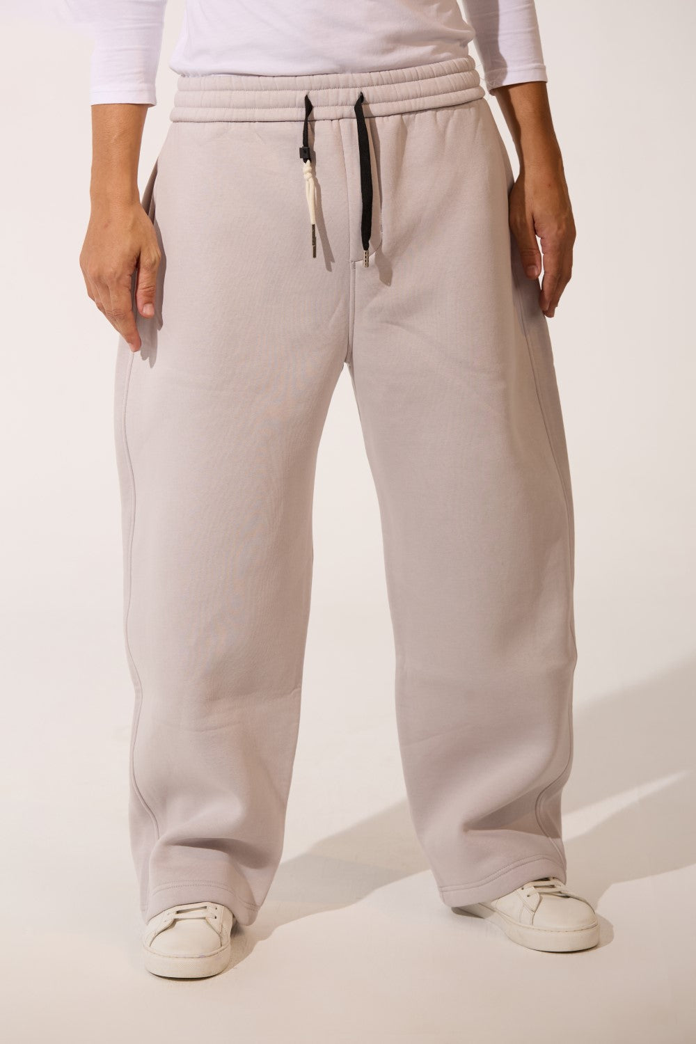 Back Pocket Oversized Melton Men Sweatpants