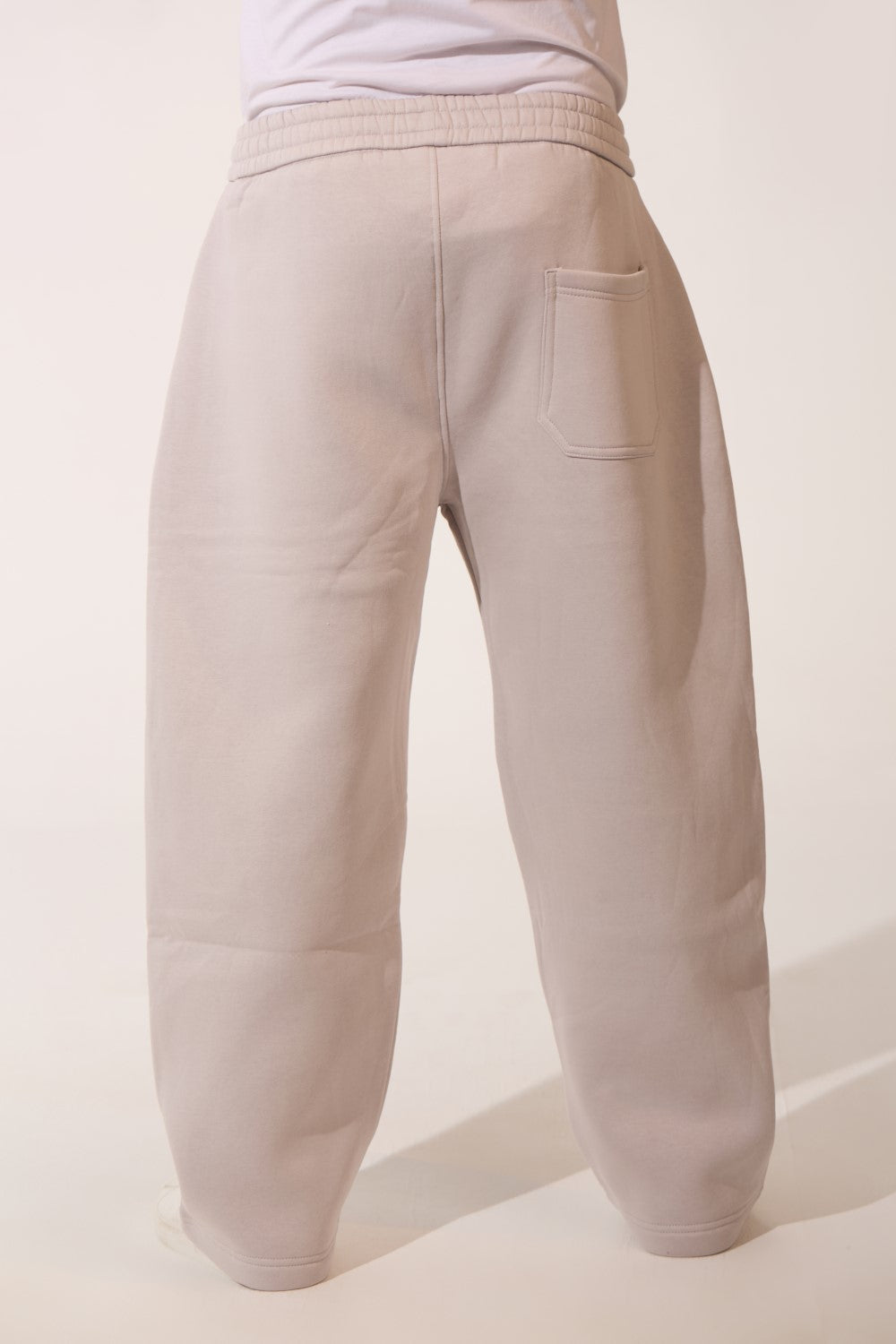 Back Pocket Oversized Melton Men Sweatpants