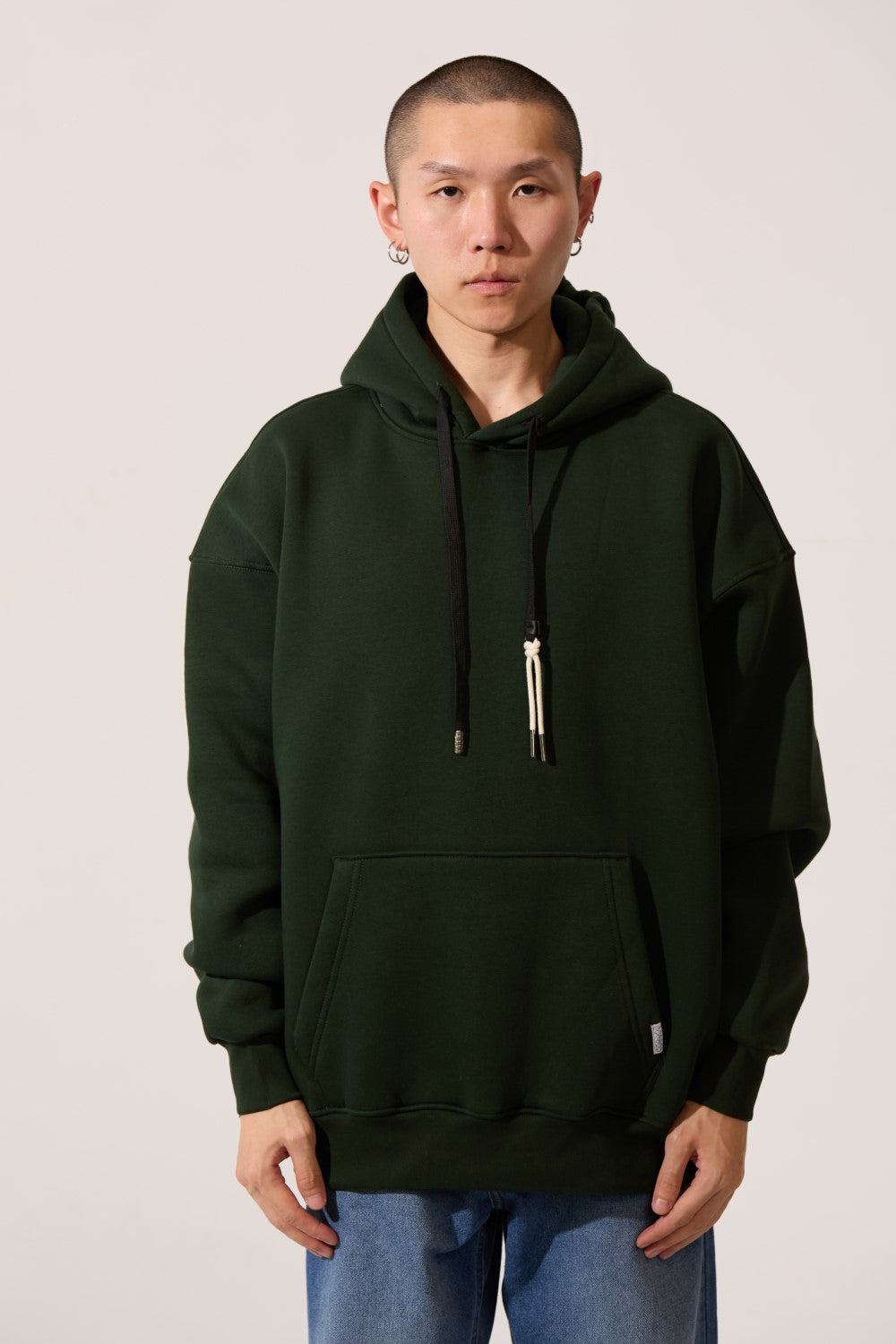 Men’s Draw Cord Hood Oversize Hoodie
