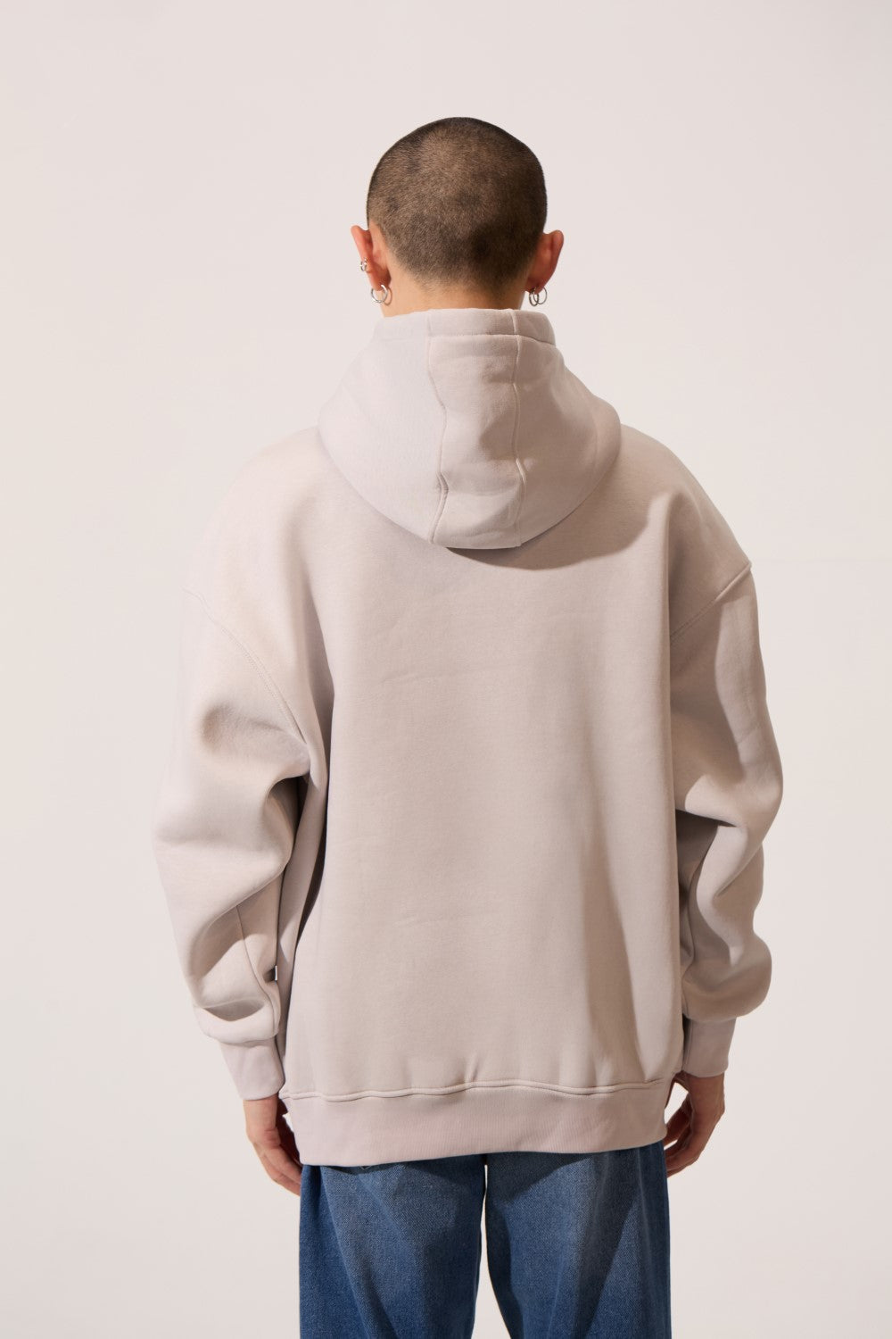 Men’s Draw Cord Hood Oversize Hoodie