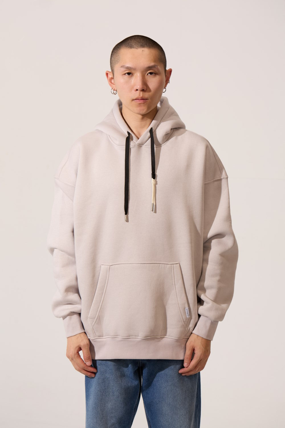 Men’s Draw Cord Hood Oversize Hoodie