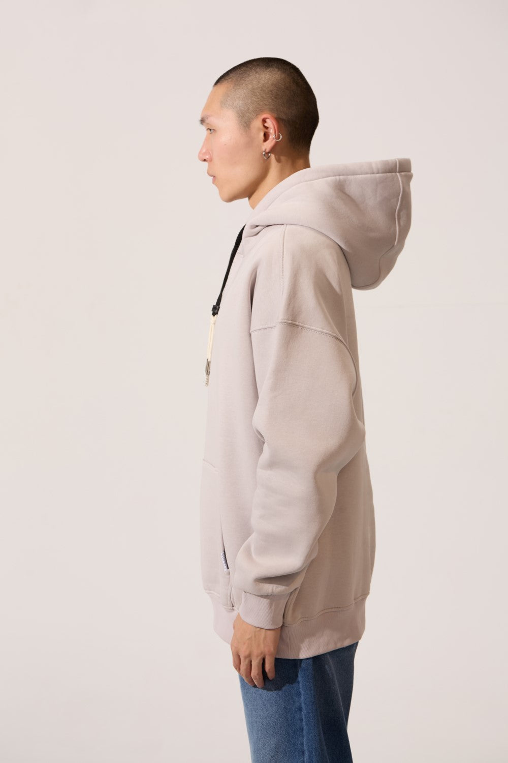 Men’s Draw Cord Hood Oversize Hoodie