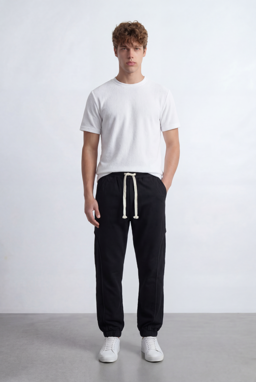 Men’s Jogger Pants Drawstring Waist Tapered Fit Casual Everyday Style