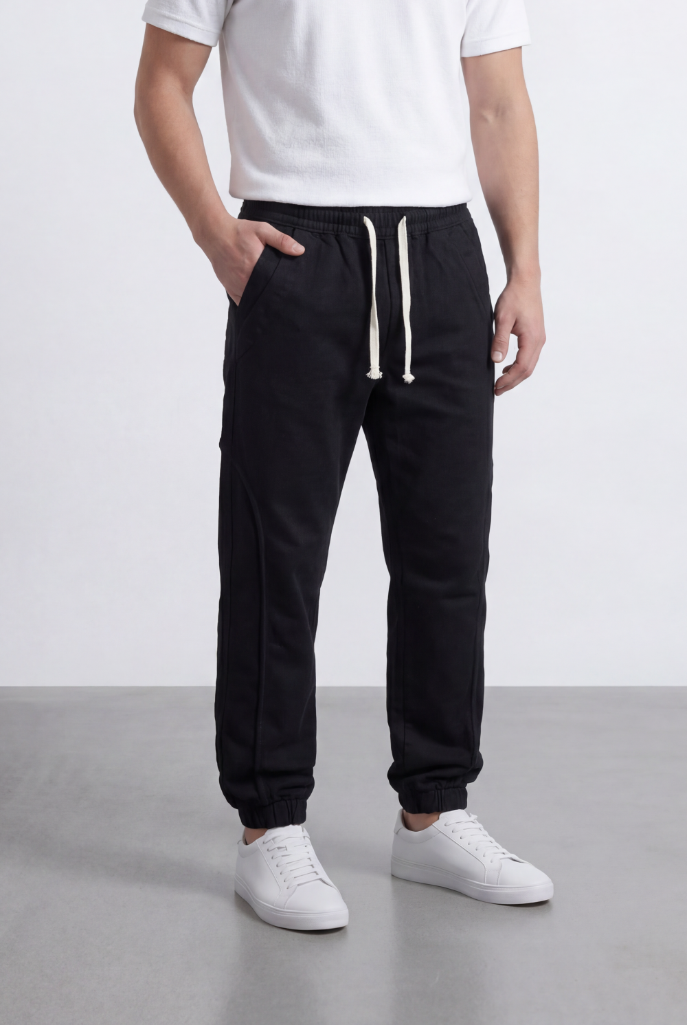 Men’s Jogger Pants Drawstring Waist Tapered Fit Casual Everyday Style