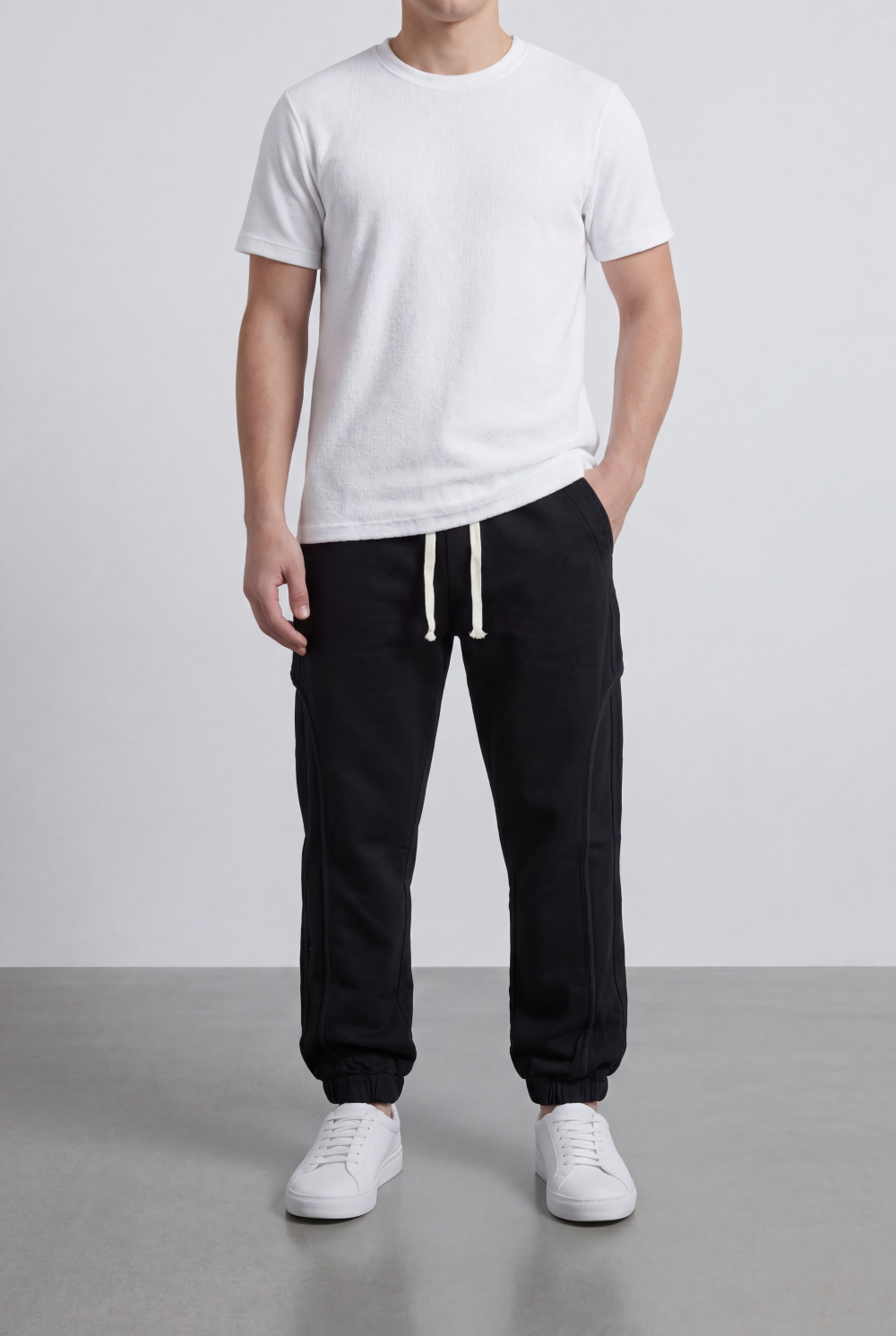 Men’s Jogger Pants Drawstring Waist Tapered Fit Casual Everyday Style