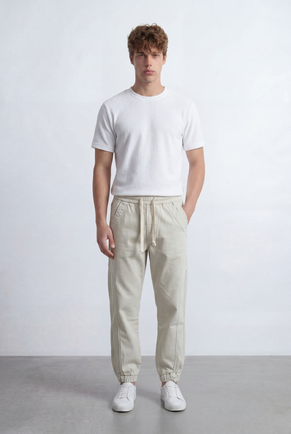 Men’s Jogger Pants Drawstring Waist Tapered Fit Casual Everyday Style